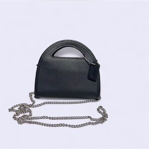 NWT Black Coach Top Handle Card Case Crossbody Bag